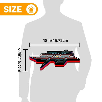 Strider Hiryu 2014 3D Printed LED Lightbox FYLZGO Signs