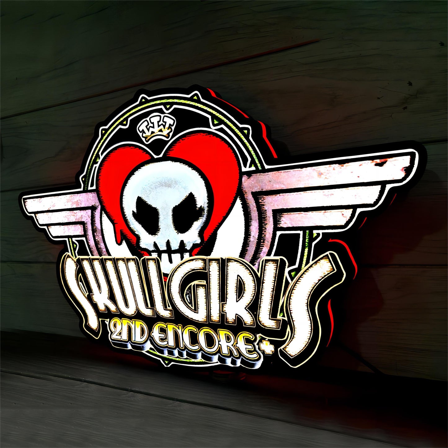 Skullgirls 2nd Encore Game Logo Lightbox LED Sign Custom for Decor FYLZGO Signs