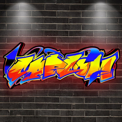 Cap Graffiti Light Sings Club Game Lightbox 3D Printed LED Lightbox FYLZGO Signs