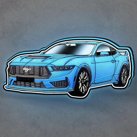 Ford GT Mustang multicolor 3d printed lightbox FYLZGO Signs