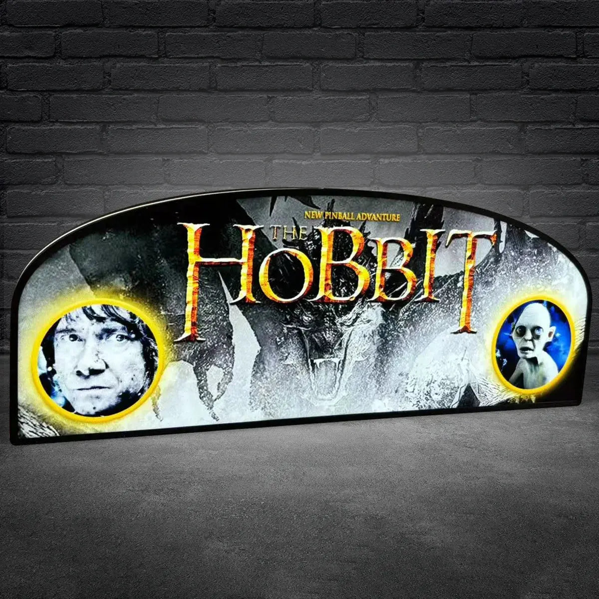 The Hobbit Pinball Topper LED Lightbox for Jersey Jack Pinball Machine, 3D Printed Lightbox Rock Your Game FYLZGO Signs