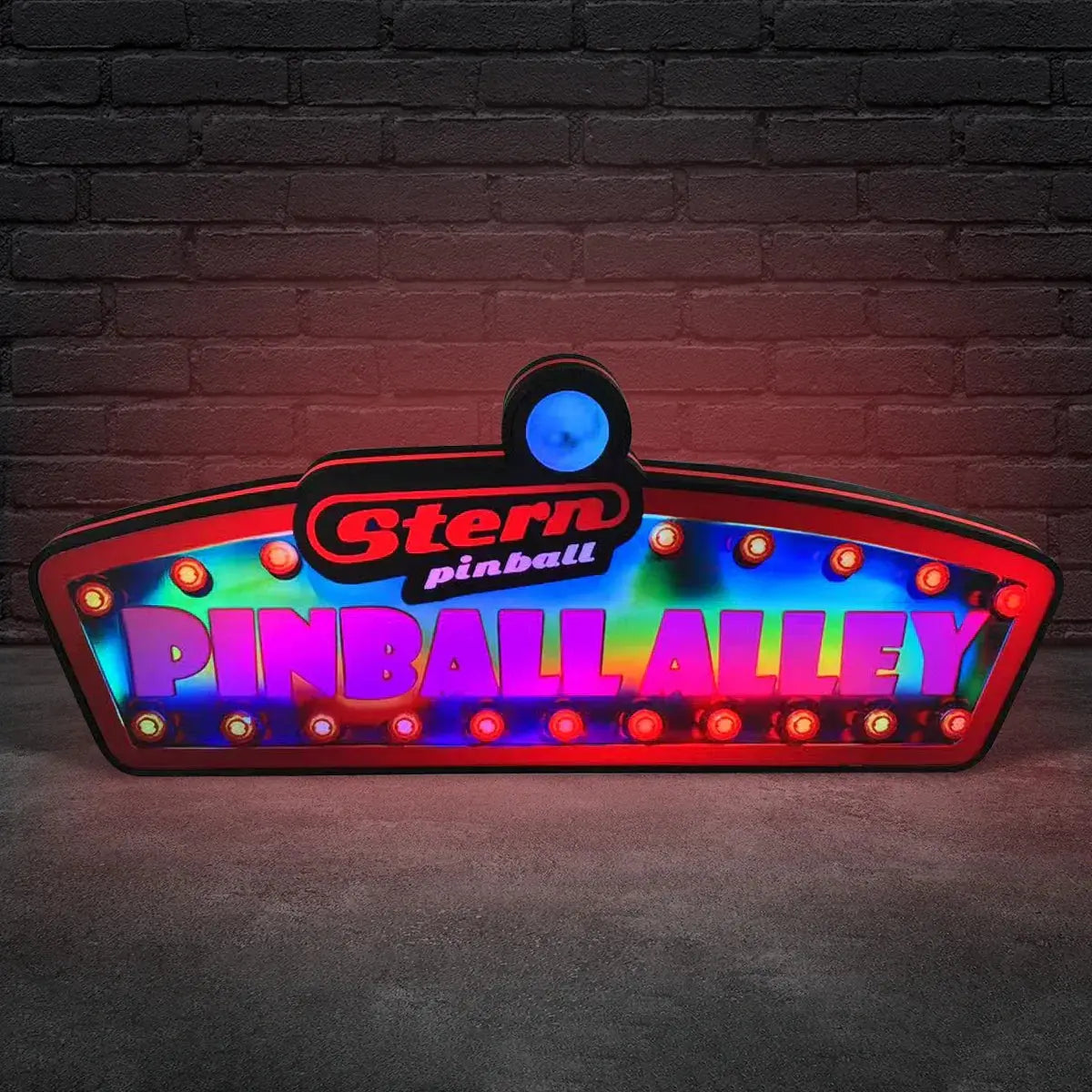 Stern Pinball Alley Pinball Topper LED Lightbox, 3D Printed Lightbox Rock Your Game FYLZGO Signs