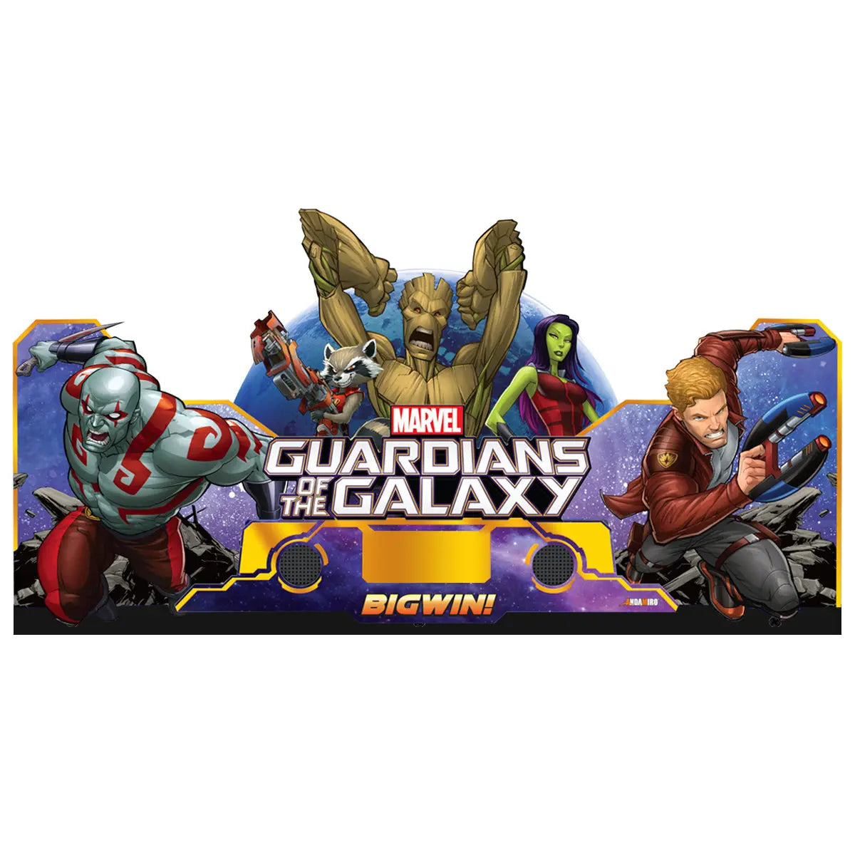 Guardians of the Galaxy Arcade Topper 3D Acrylic LED RGB Topper, For Arcade Game Art Repro Game Machine, Arcade Topper FYLZGO Signs