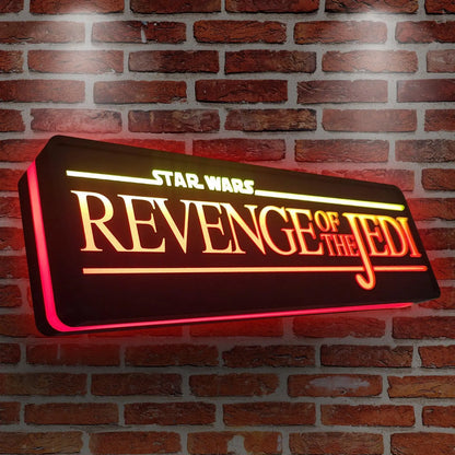 Star Wars Return Of The JEDI 3D Printed Lightbox Handmade,  Star Wars Led Wall Sign, Gift for Star Wars Fans FYLZGO Signs
