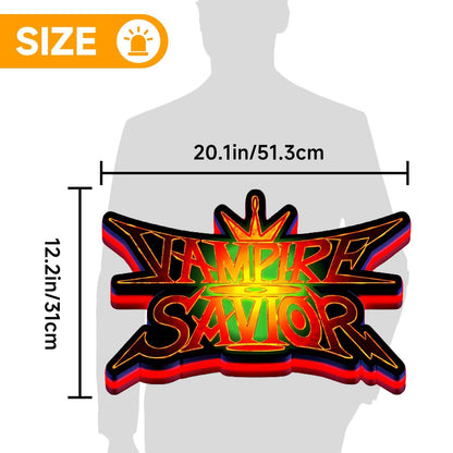 Custom Vampire Savior The Lord of Vampir Logo LED 3D Print Lightbox FYLZGO Signs
