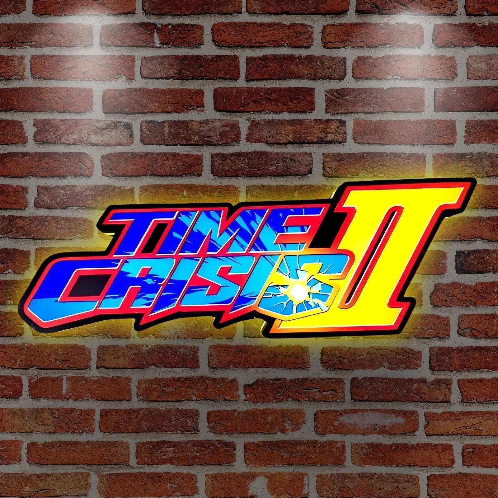 Crisis II 3D Printed LED Lightbox for Gaming Room Decor FYLZGO Signs
