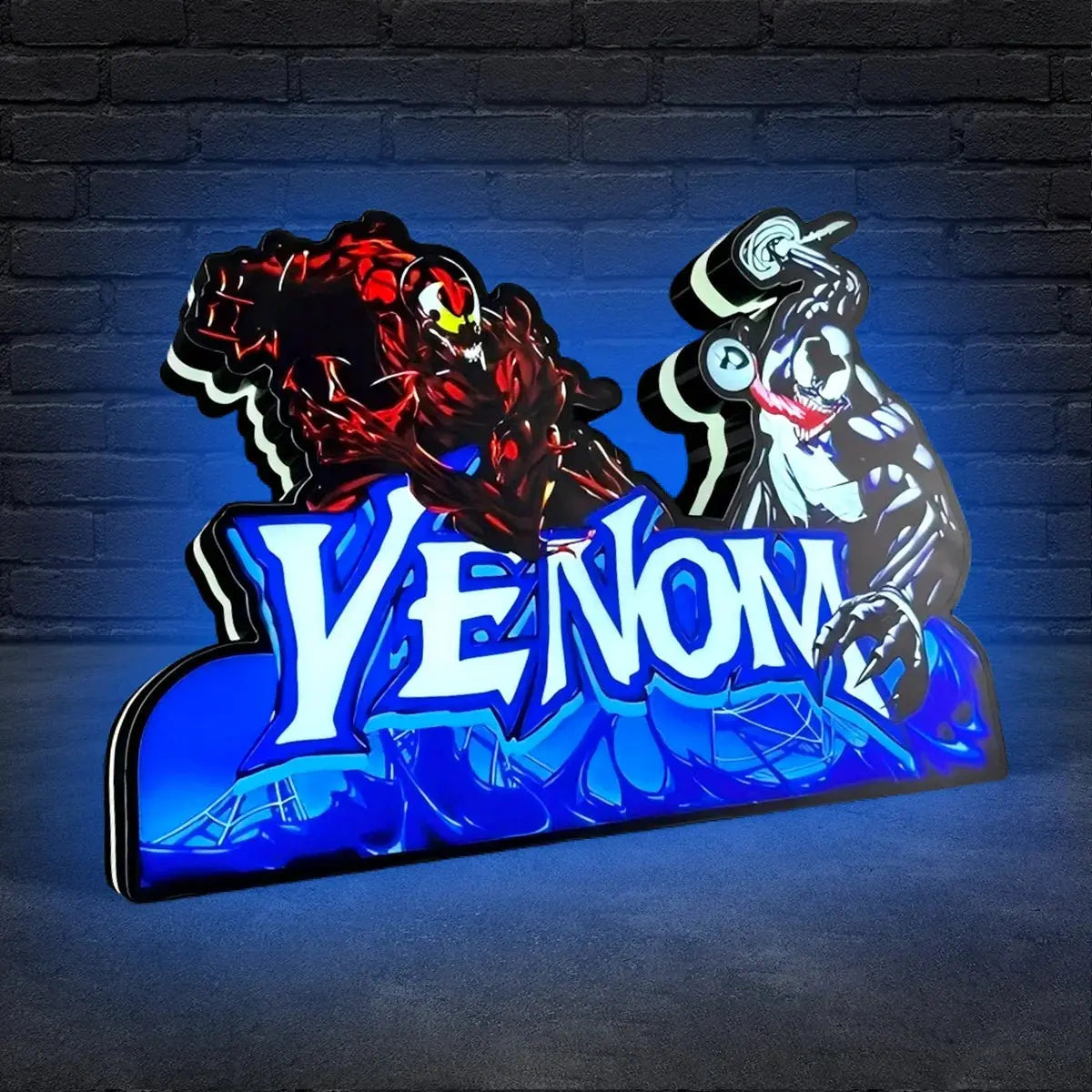 Venom Pinball Topper LED Light Box Fully Darkable USB Powered, Pinball Arcade Decor, Perfect for Game Room or Pinball Machine FYLZGO Signs