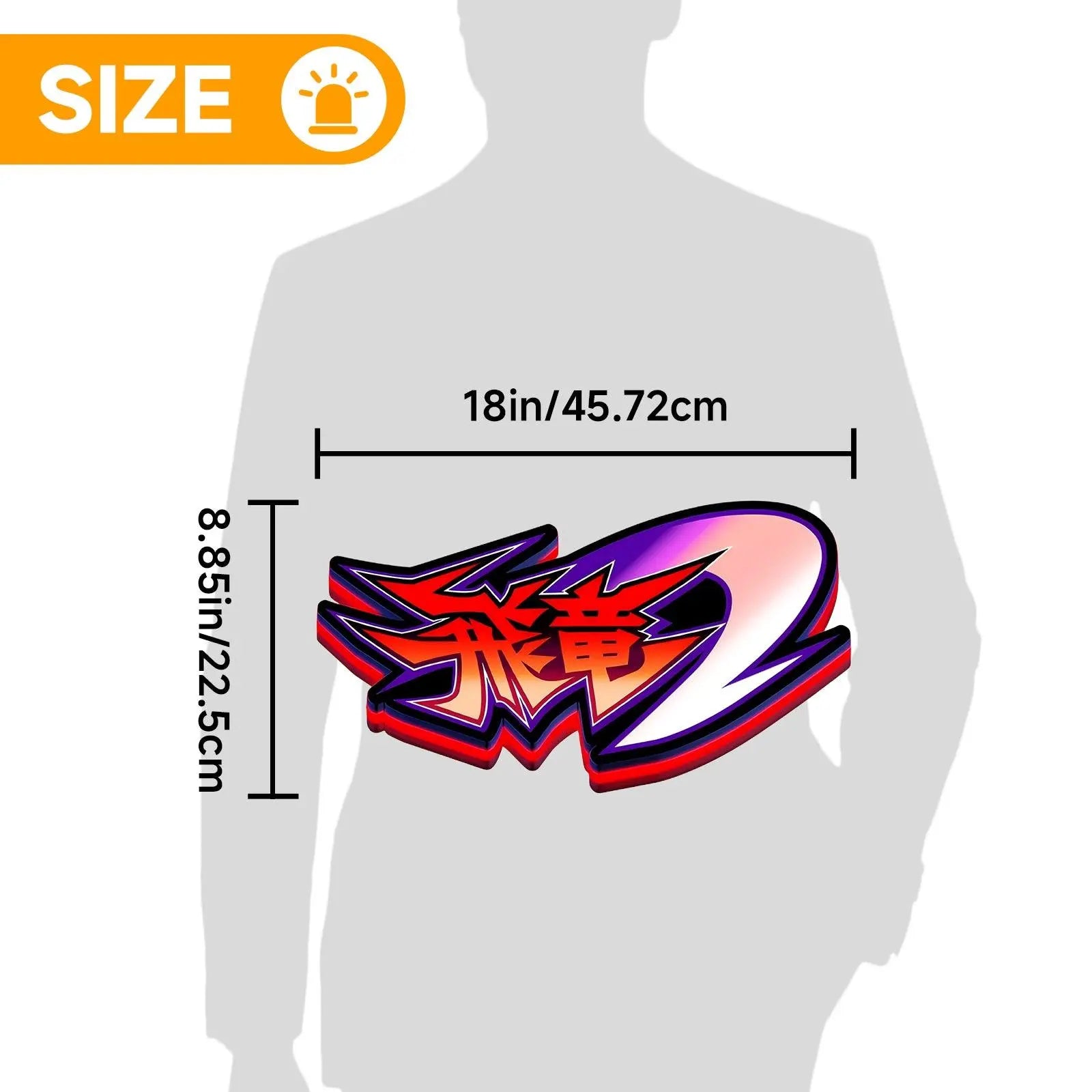 Hiryu II 3D Printed LED Lightbox for Gaming Room Decor FYLZGO Signs
