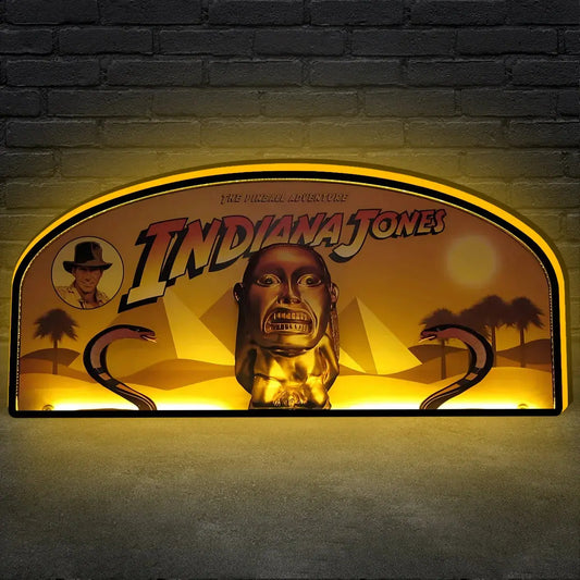 Indiana Jones Topper LED Sign, 3D Printed Lightbox, USB Powered & Full Dimmable FYLZGO Signs
