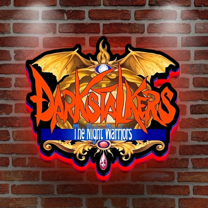 The Night Warriors Darkstalkers 3D Printed LED Lightbox FYLZGO Signs