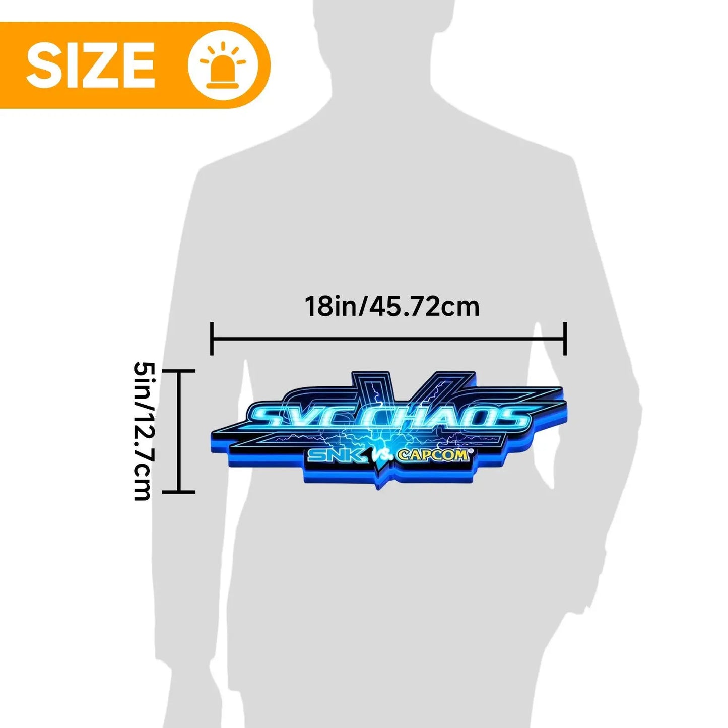 VS CHAOS 3D Printed LED Lightbox for Gaming Room Decor FYLZGO Signs