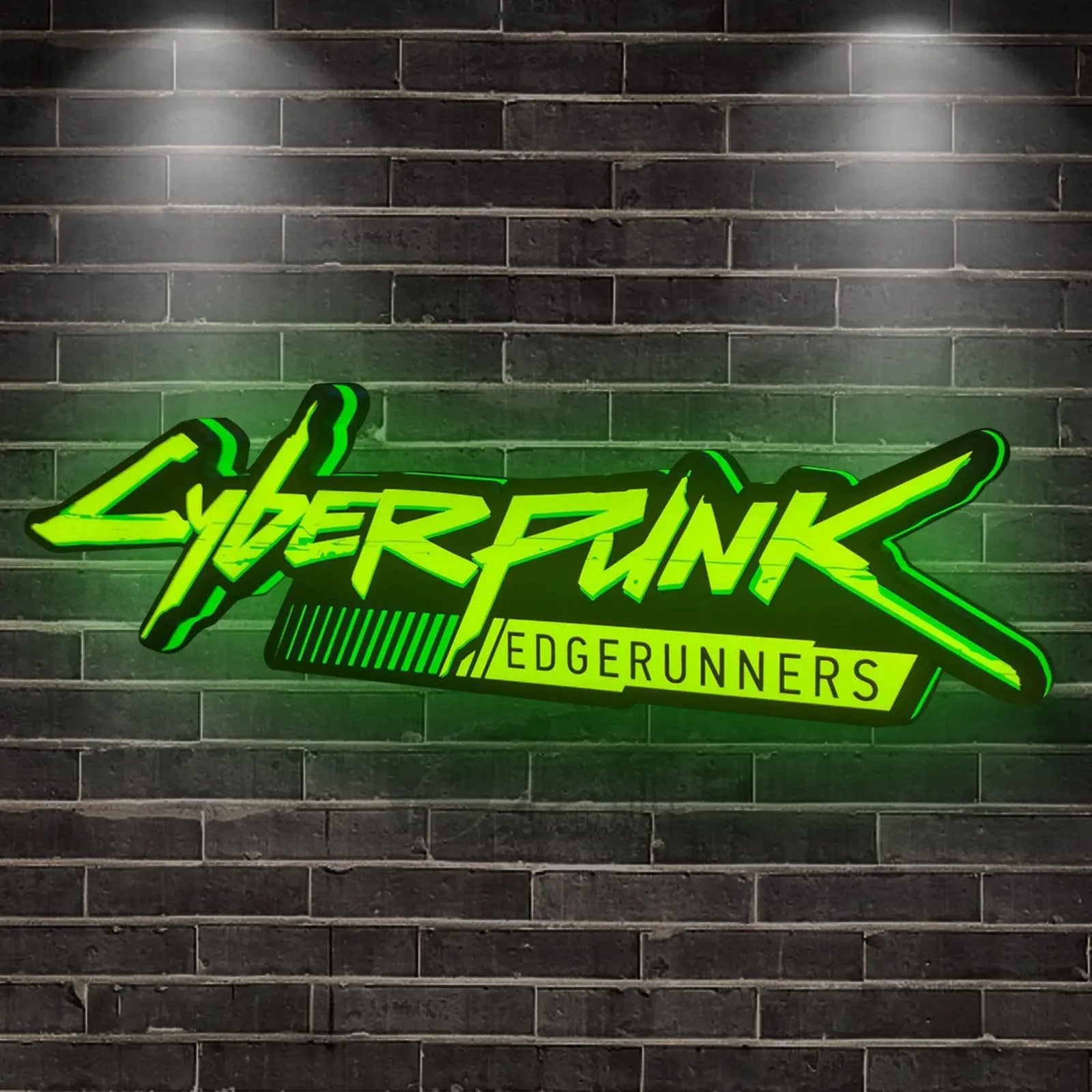 Edge Runners Cyberpunk 3D Printed LED Lightbox FYLZGO Signs