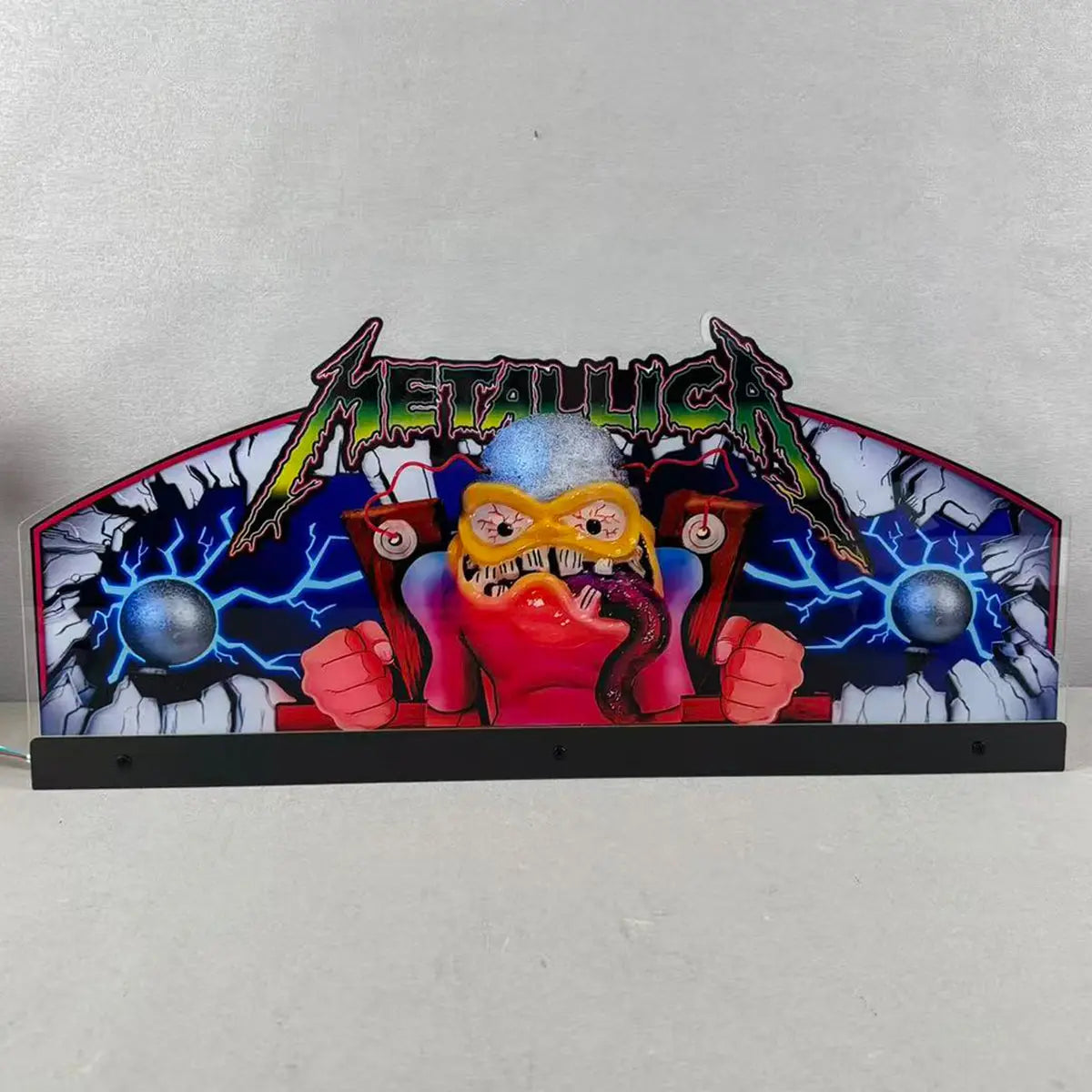 Metallica Pinball Acrylic LED Topper, for Pinball Machine, Pinball Topper FYLZGO Signs