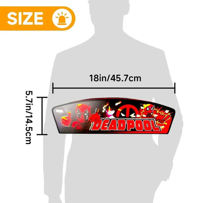 New Arrival Deadpool Pinball LED Lightbox, Deadpool Pinball Topper, Dimmable, and USB powered FYLZGO Signs
