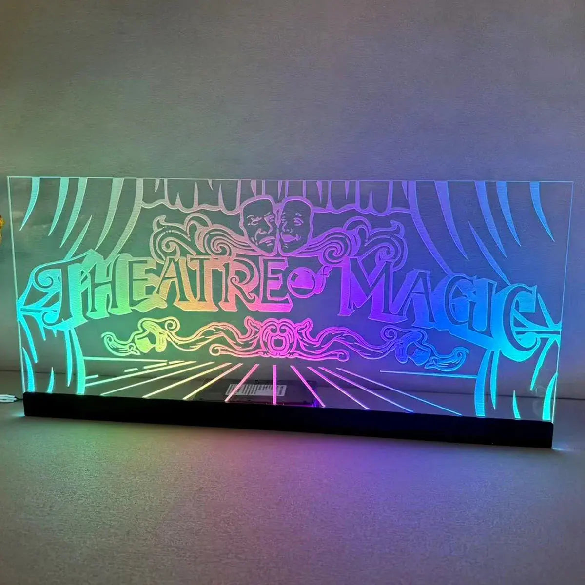 Theatre of Magic pinball topper Acrylic RGB LED Topper, for Pinball Machine, Pinball Topper FYLZGO Signs