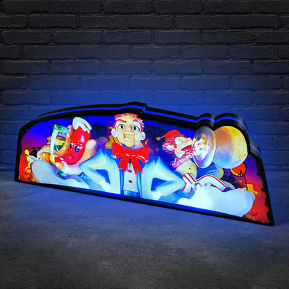 Funhouse 2.0 Pinball Topper LED Lightbox, 3D Printed Lightbox Rock Your Game FYLZGO Signs