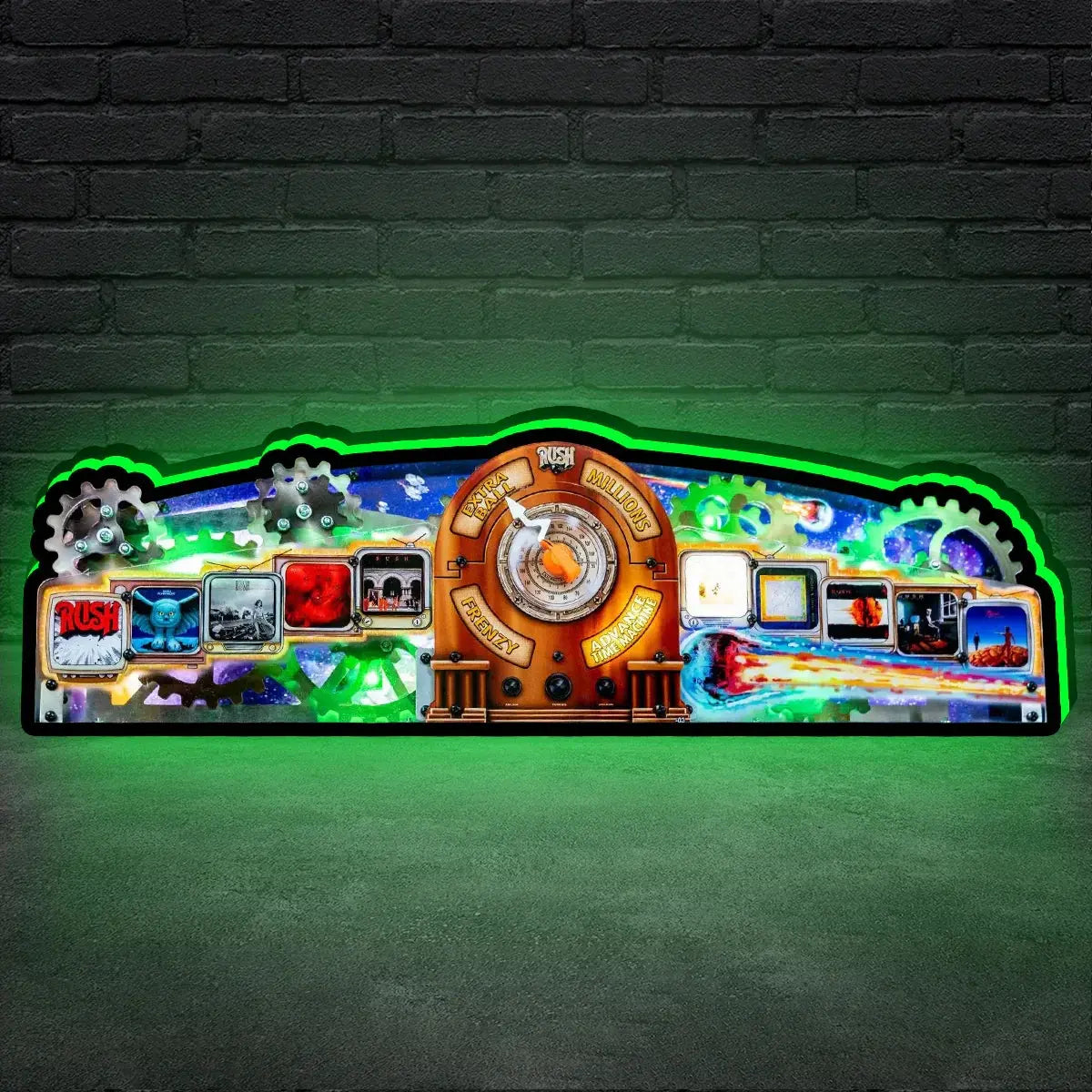 New Arrival Rush Pinball Topper  Led Lightbox, USB plug Dimmer, Pinball Arcade Decor, Perfect for Game Room or Pinball Machine FYLZGO Signs