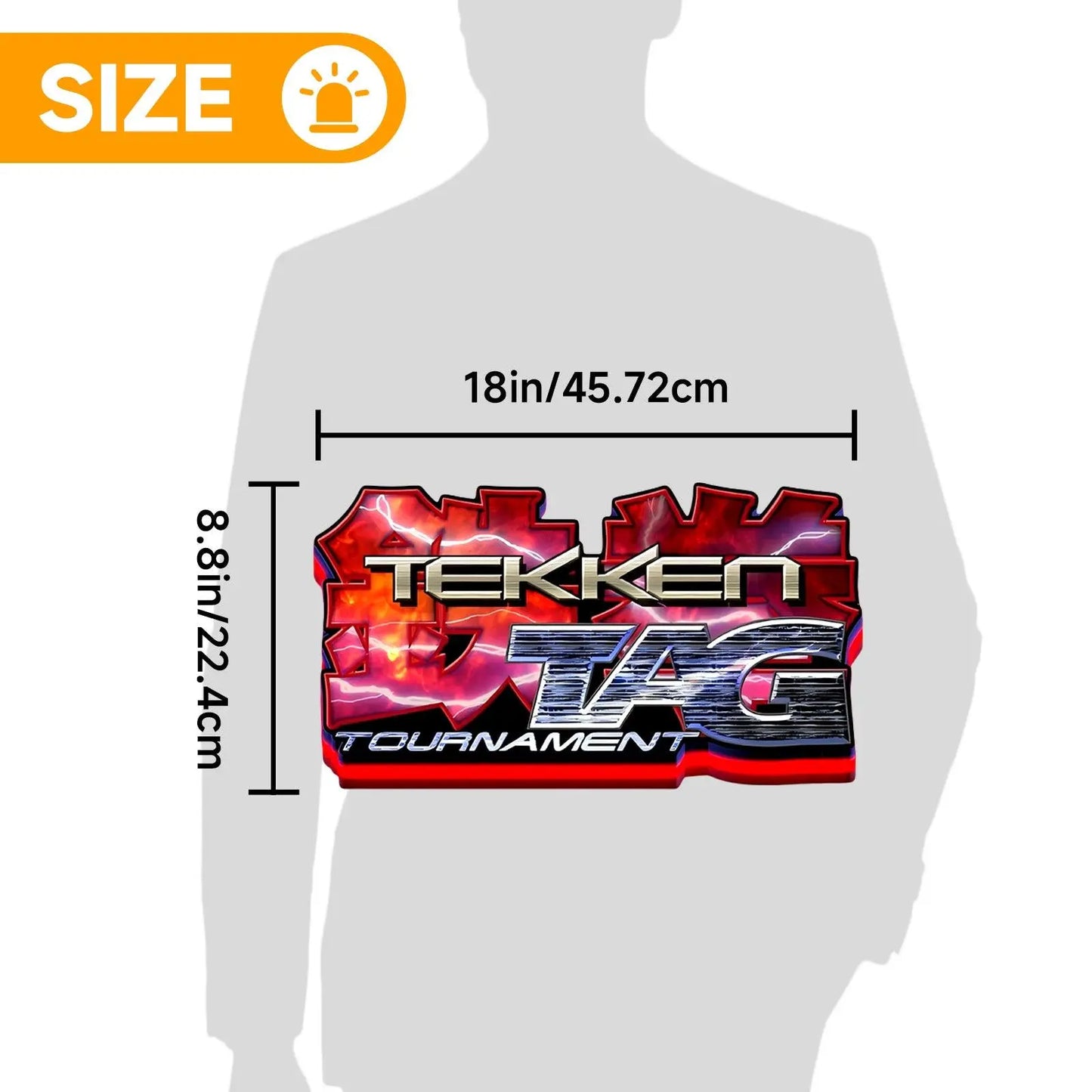 Tekken 3 Tag Tournament 3D Printed LED Lightbox FYLZGO Signs