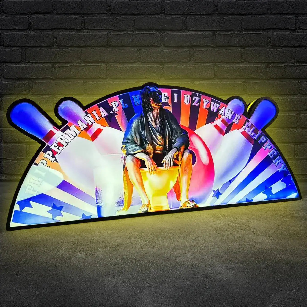 The Big Lebowski Pinball Topper Led lightbox for Pinball Machine, 3D Printed Lightbox USB Powered & Full Dimmable FYLZGO Signs