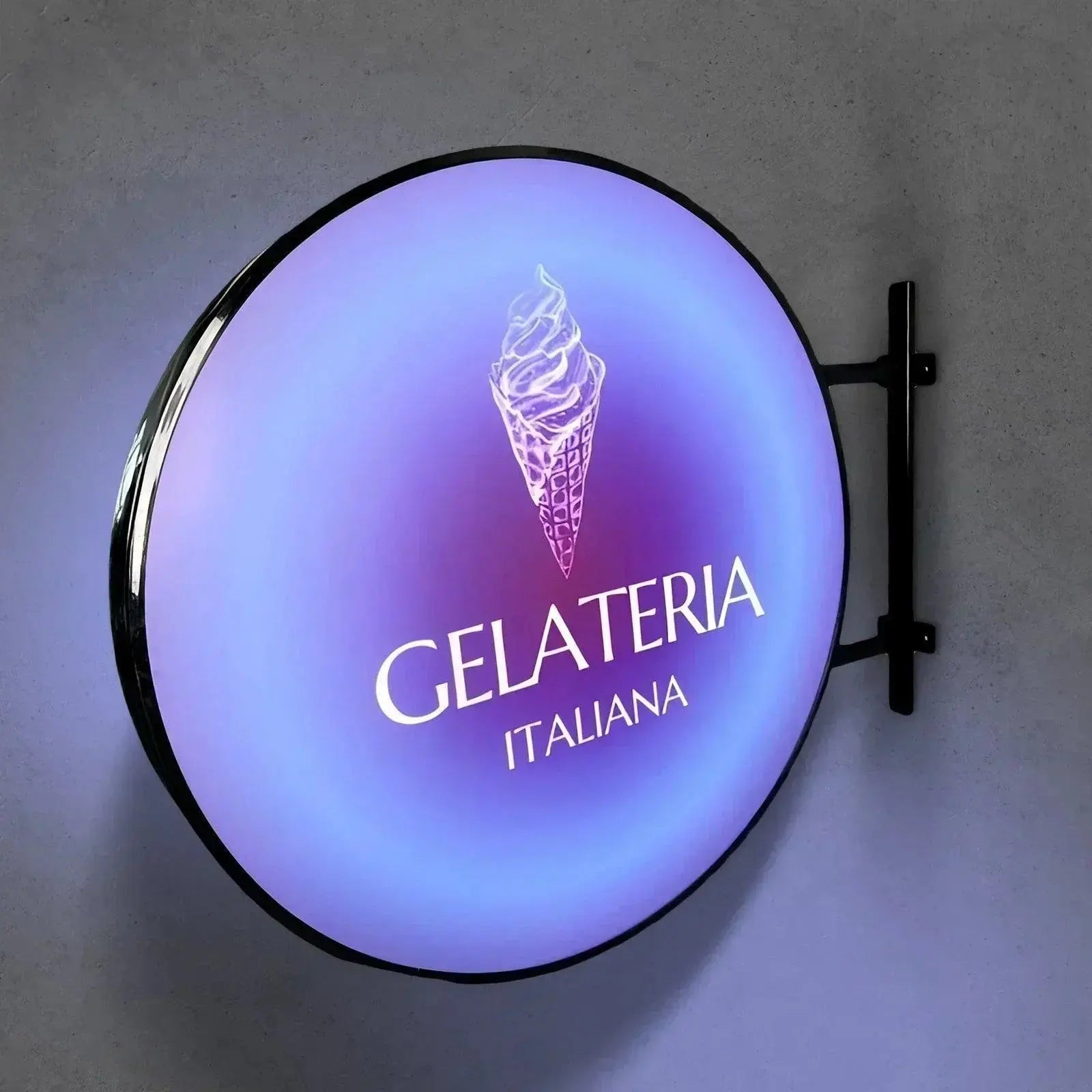 Custom Double Sided Outdoor Round Light Box Sign - Perfect For Any Business FYLZGO Signs