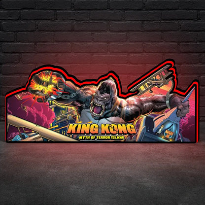 King Kong Pinball Topper for  Pinball Machine, 3D Printed Lightbox USB Powered & Full Dimmable FYLZGO Signs