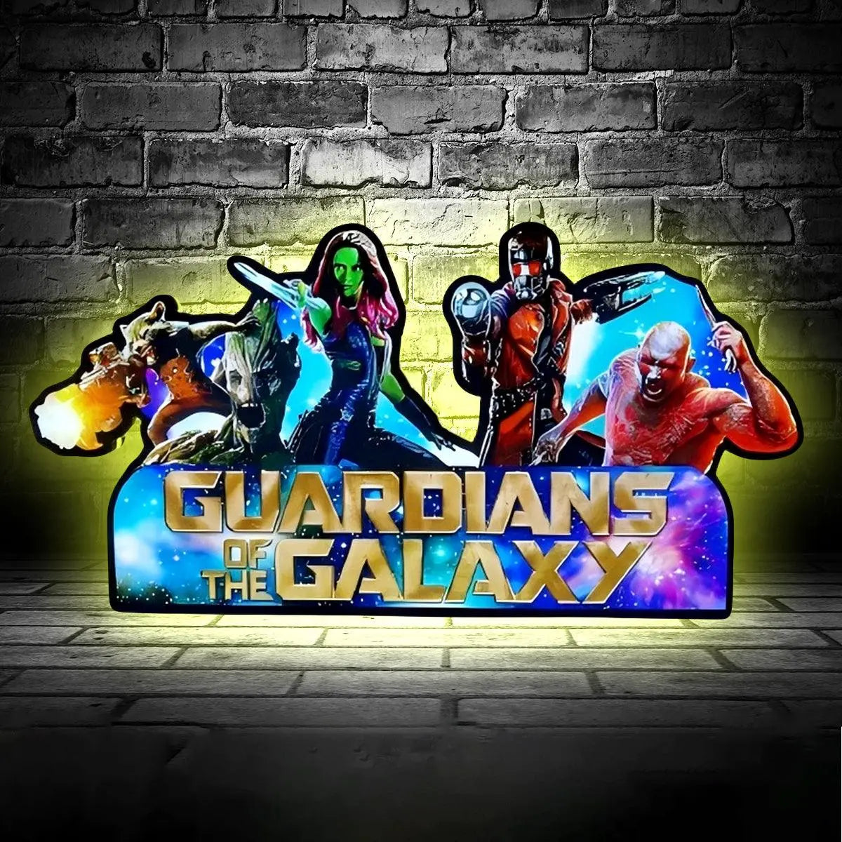 Guardians of the Galaxy Pinball Topper LED Light Box, for Stern Pinball Machine Fans, Rare Collectible USB Plug FYLZGO Signs