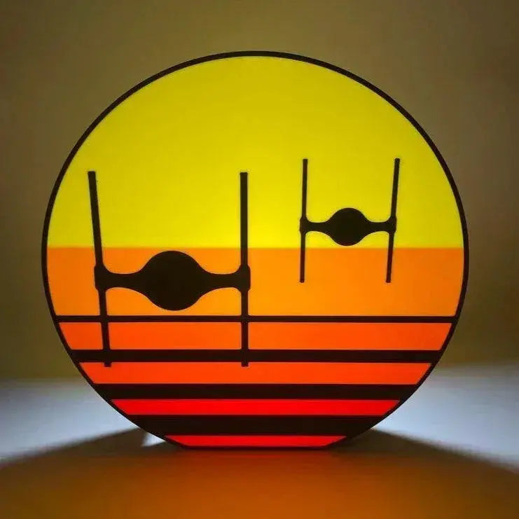 Sky Fighter Sunset LED Light Box - 3D Printed FYLZGO Signs
