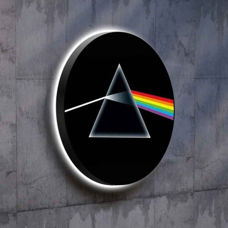 Pink Floyd The Dark Side of the Moon Light Sign with USB Pow. Dimmable Wall Dec NEOUNIK