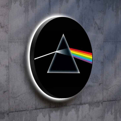 Pink Floyd The Dark Side of the Moon Light Sign with USB Pow. Dimmable Wall Dec NEOUNIK