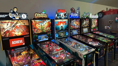 Jaws Pinball Topper, Designed for Stern Jaws Pinball 3D printed lightbox housing with RED Halo effects, LED, Dimmable, and USB powered FYLZGO Signs