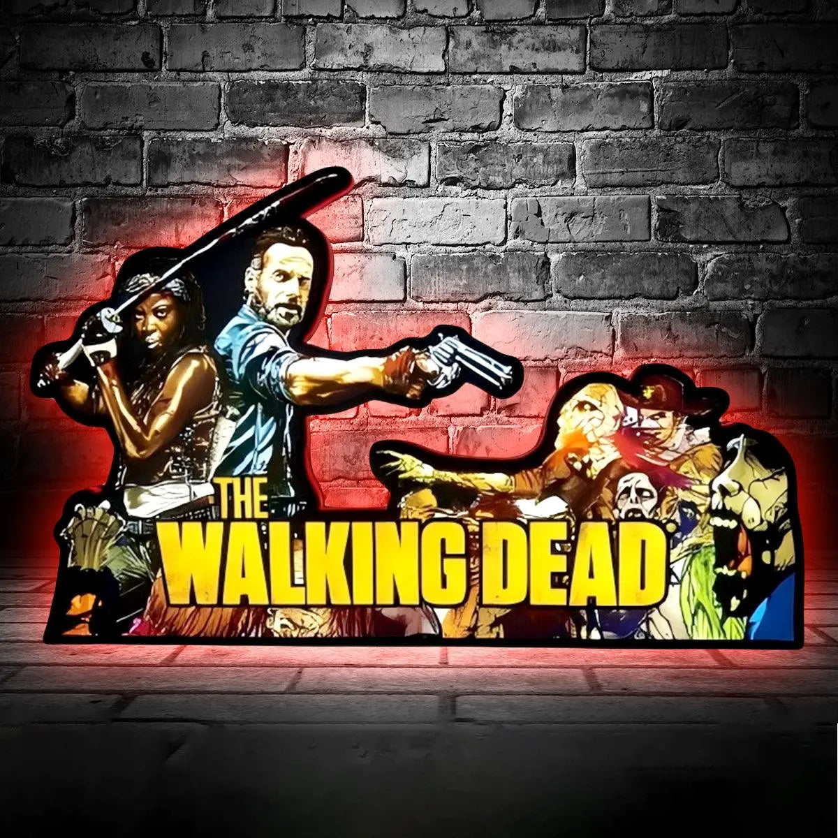 Walking Dead Pinball Topper LED Light Box, for Walking Dead Pinball Arcade Game fans,  Pinball Arcade Decor FYLZGO Signs