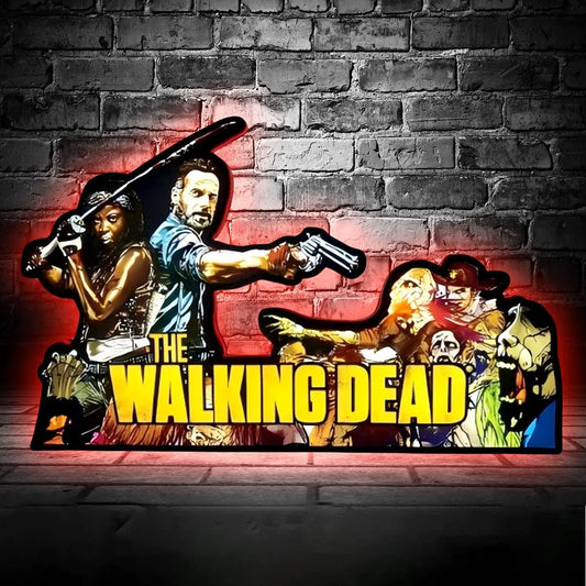 Walking Dead Pinball Topper LED Light Box, for Walking Dead Pinball Arcade Game fans,  Pinball Arcade Decor FYLZGO Signs