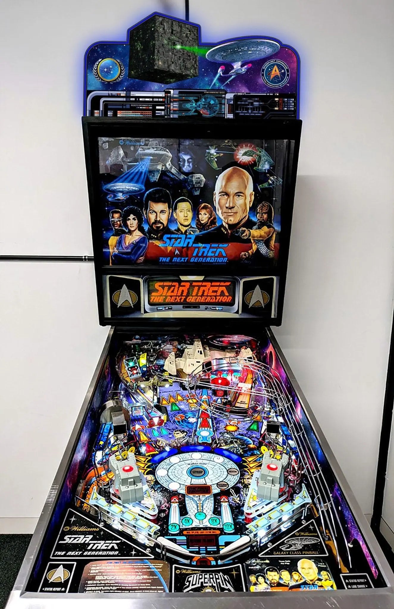 Star Trek Pinball Topper  Led Lightbox, USB plug Dimmer, Pinball Arcade Decor, Perfect for Game Room or Pinball Machine FYLZGO Signs