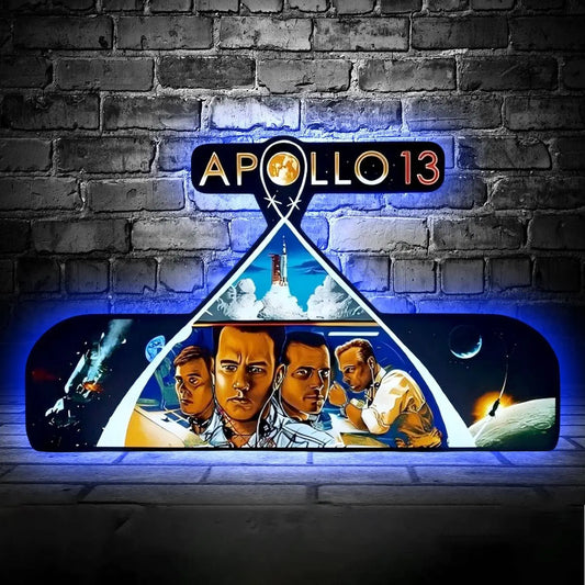 Apollo 13 Pinball Topper LED Light Box,for Apollo 13 Pinball Machine Fans, Pinball Arcade Game Decor FYLZGO Signs