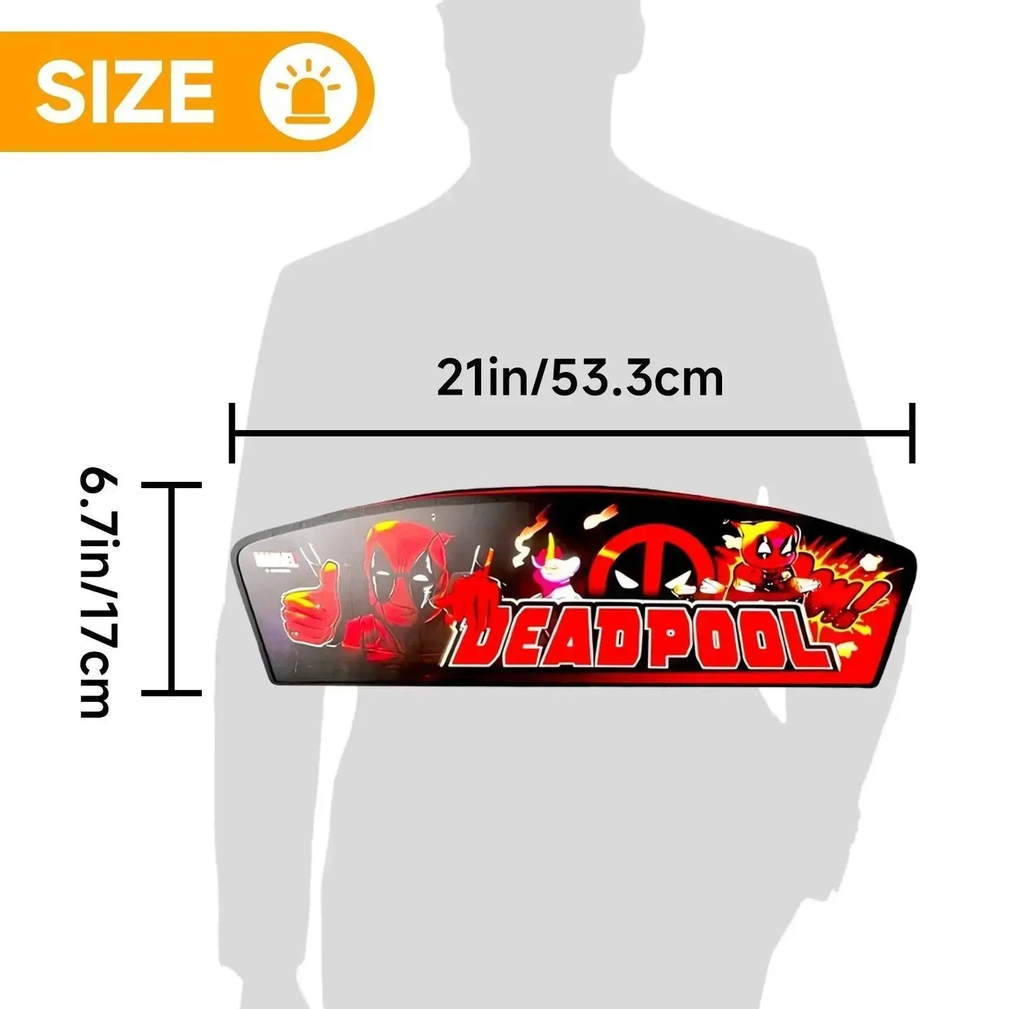 New Arrival Deadpool Pinball LED Lightbox, Deadpool Pinball Topper, Dimmable, and USB powered FYLZGO Signs