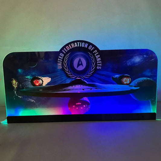 Stern Star Trek Pinball Topper 3D Acrylic LED Topper, For Stern Pinball Machine, Pinball Topper FYLZGO Signs