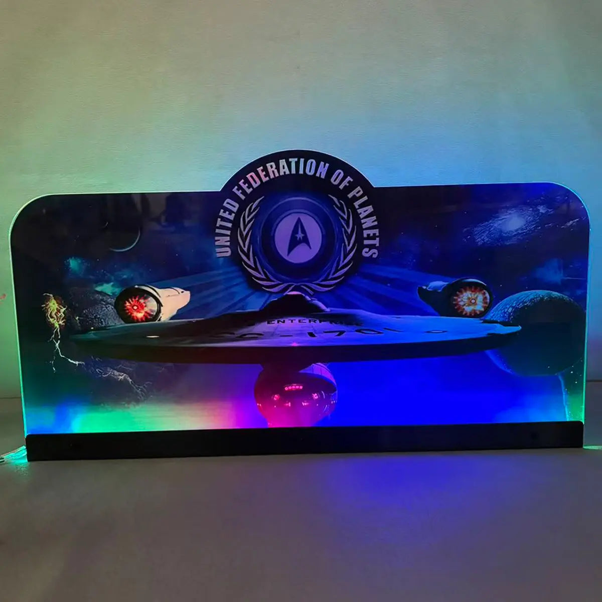 Stern Star Trek Pinball Topper 3D Acrylic LED Topper, For Stern Pinball Machine, Pinball Topper FYLZGO Signs