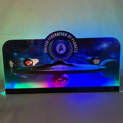 Stern Star Trek Pinball Topper 3D Acrylic LED Topper, For Stern Pinball Machine, Pinball Topper FYLZGO Signs
