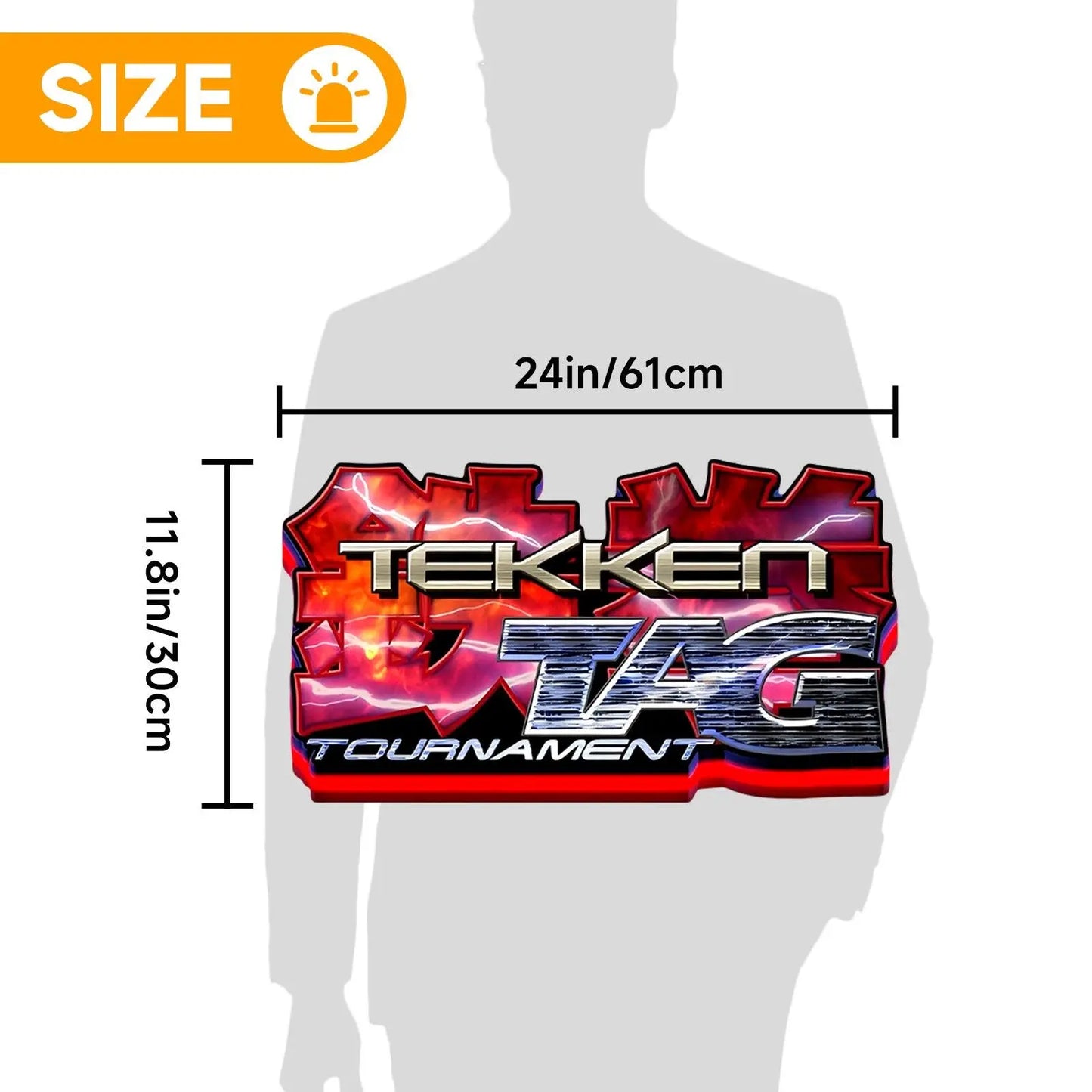 Tekken 3 Tag Tournament 3D Printed LED Lightbox FYLZGO Signs