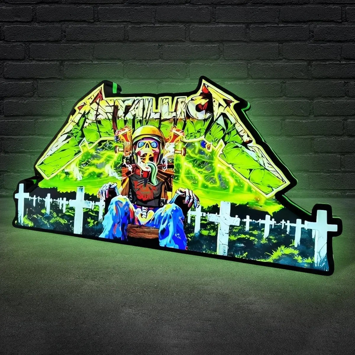Metallica Remastered Sparky Pinball Topper 3D Printed Lightbox FYLZGO Signs