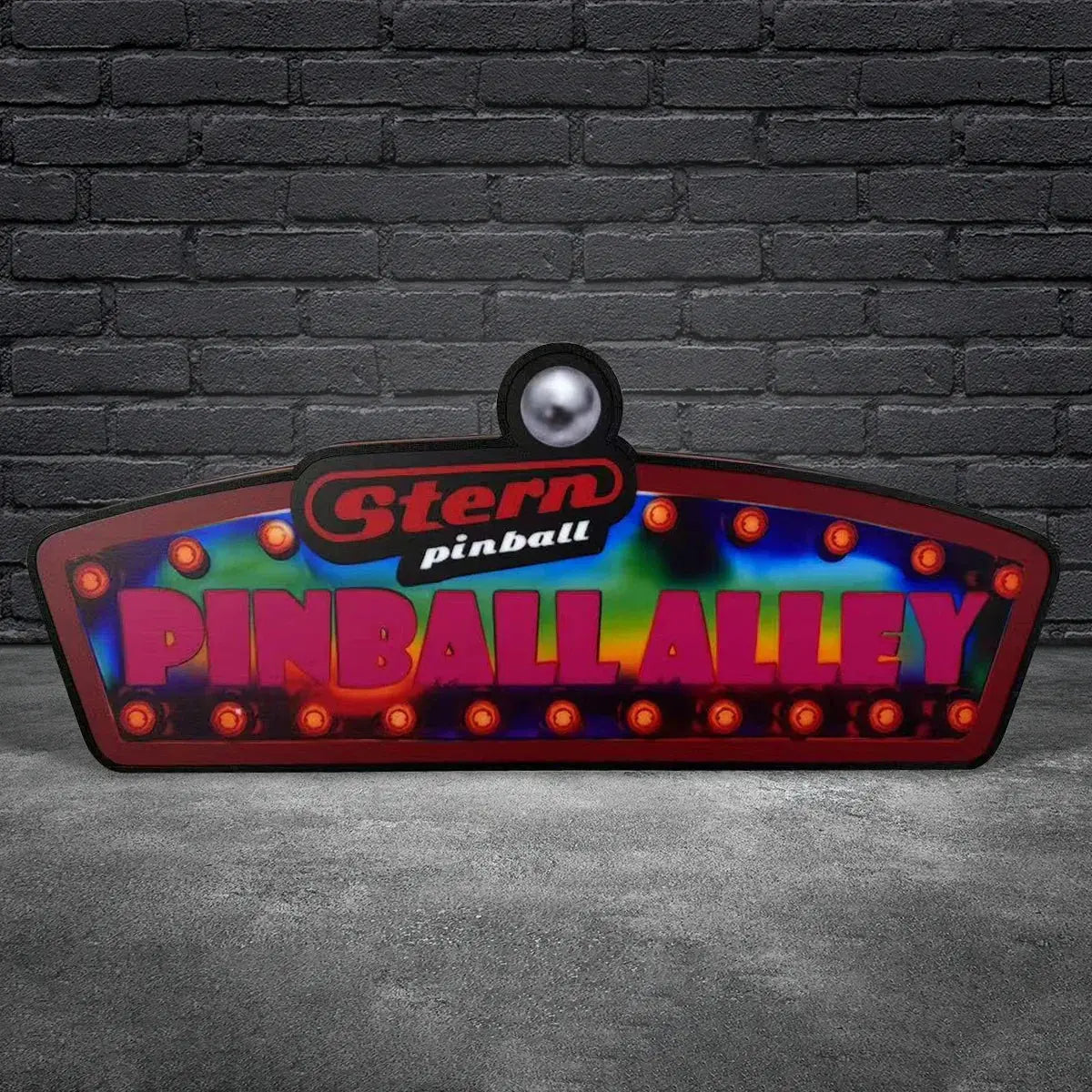 Stern Pinball Alley Pinball Topper LED Lightbox, 3D Printed Lightbox Rock Your Game FYLZGO Signs