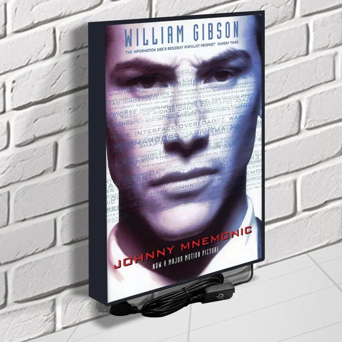 Johnny Mnemonic Movie Poster LED Light Box (LED Light Box) Complete FYLZGO Signs