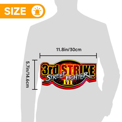 Custom LED Lightbox Street Fighter 3 Third Strike 3D Print Lightbox for Gaming Room Signage Retro Game Signs FYLZGO Signs