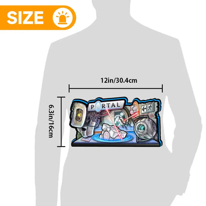 Portal Pinball Topper, 3D Printed Lightbox Powered by USB Band Dimm for Multimorphic Pinball Machine, Wall Art Decor Man's Cave FYLZGO Signs
