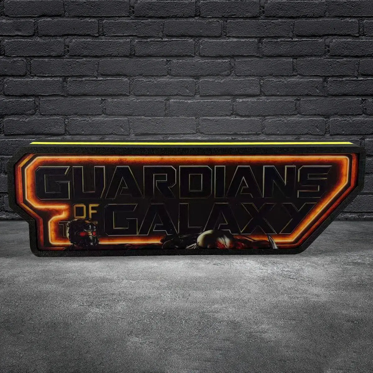 Guardians of the Galaxy Logo Pinball Topper Led Lightbox, USB plug Dimmer, Pinball Arcade Decor, Perfect for Game Room or Pinball Machine FYLZGO Signs