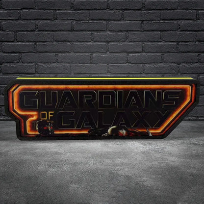 Guardians of the Galaxy Logo Pinball Topper Led Lightbox, USB plug Dimmer, Pinball Arcade Decor, Perfect for Game Room or Pinball Machine FYLZGO Signs