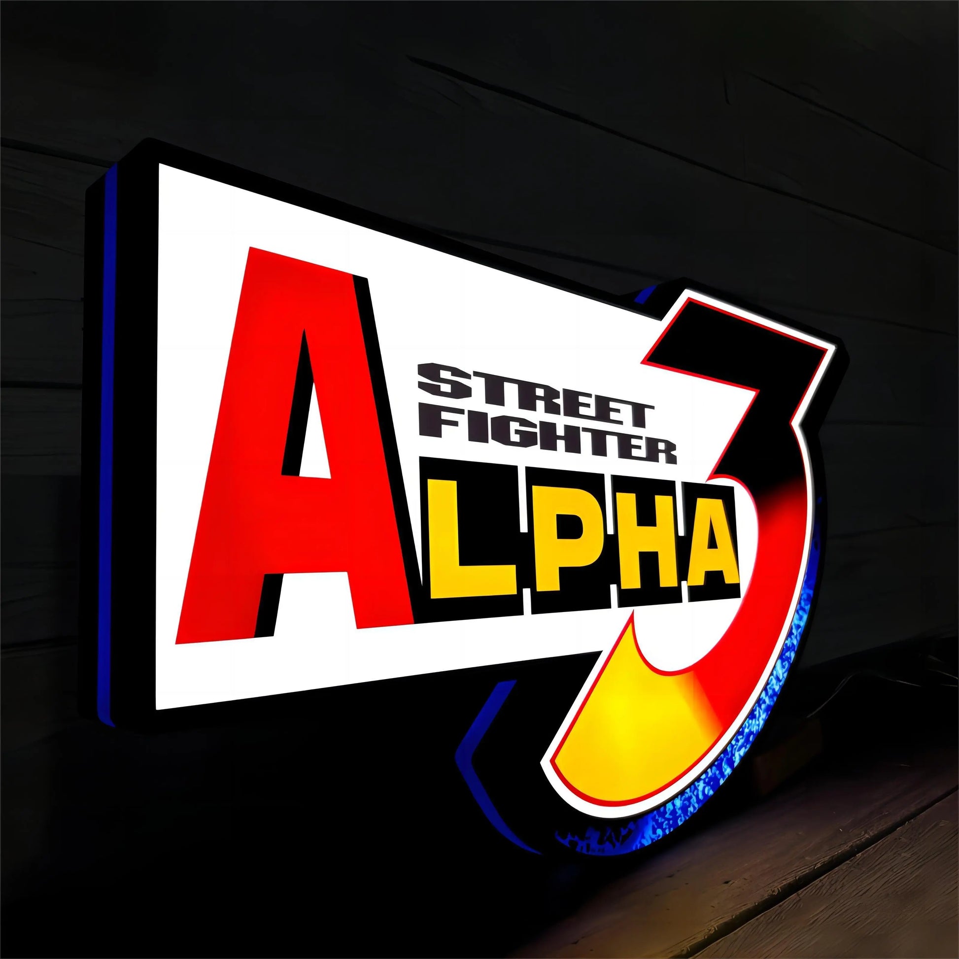 Alpha 3 Street Fight 3D Printed LED Lightbox Game Lightbox FYLZGO Signs