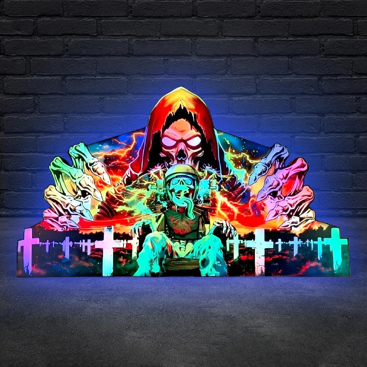 Metallica Remastered Sparky Pinball Topper 3D Printed Lightbox USB plug Dimmer, Pinball Arcade Decor, Perfect for Game Room or Pinball Machine FYLZGO Signs