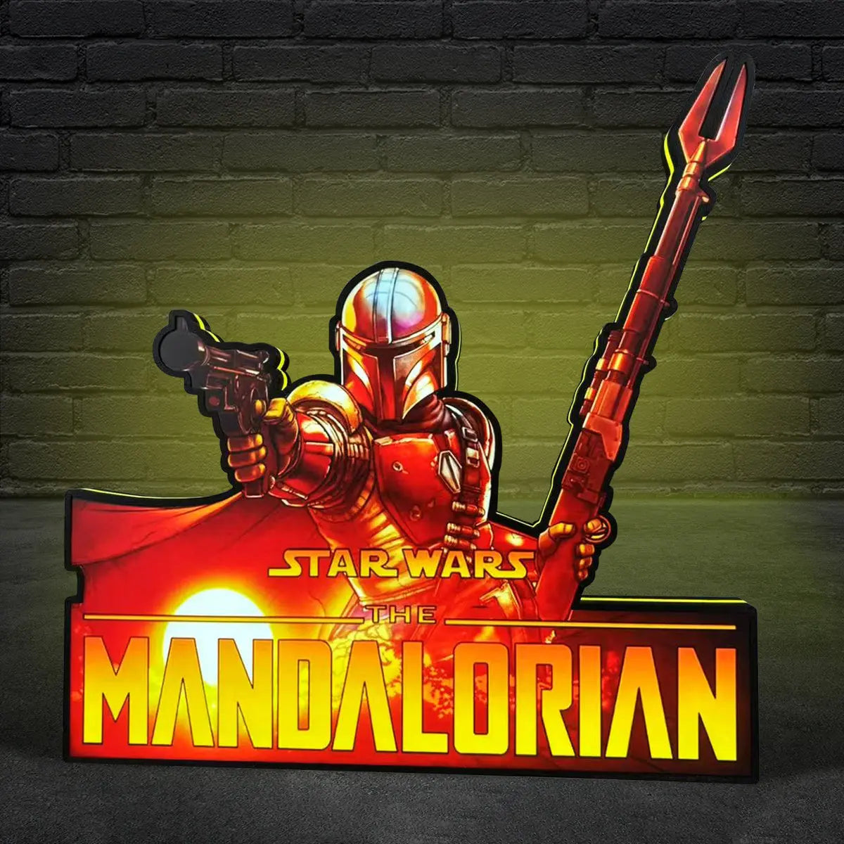The Mandalorian Pinball Topper LED Lightbox, Pinball Arcade Decor, for The Stern Pinball Machine Fans FYLZGO Signs