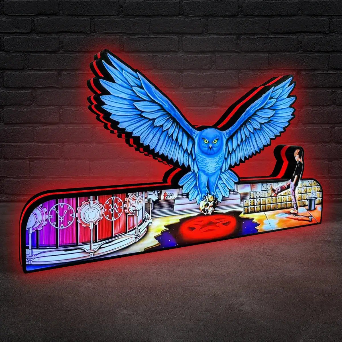 Rush Pinball Topper 3D Printed Lightbox, Rock 'n' Roll Fun, Pinball Arcade Decor, Perfect for Game Room or Pinball Machine FYLZGO Signs